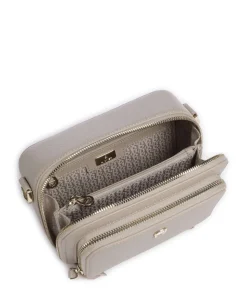 Zita S Umhängetasche genarbtes Rindsleder beige