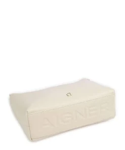 Zita S Umhängetasche genarbtes Rindsleder creme