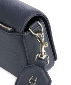 Zita S Umhängetasche genarbtes Rindsleder dunkelblau