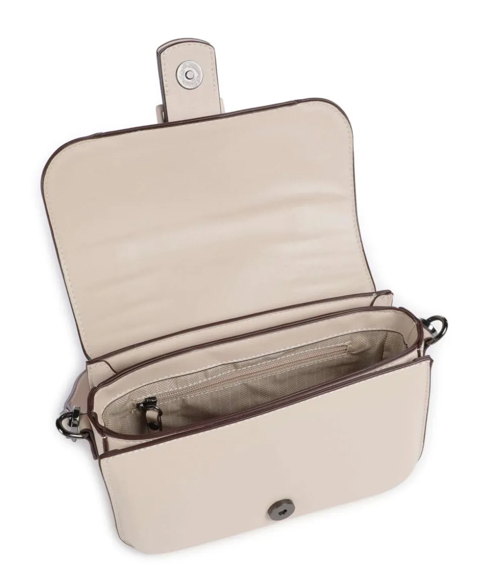 Zita Schultertasche Lederimitat sand