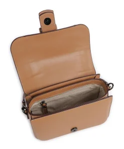 Zita Schultertasche Lederimitat cognac