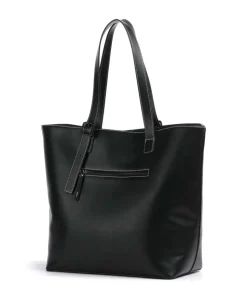 Zita Shopper Lederimitat schwarz