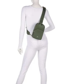 Zita Slingbag genarbtes Rindsleder dunkelgrün