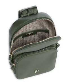 Zita Slingbag genarbtes Rindsleder dunkelgrün