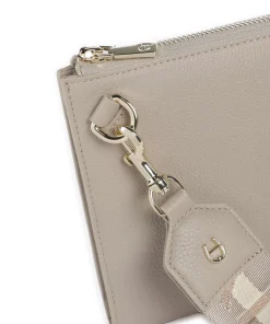 Zita Umhängetasche genarbtes Rindsleder taupe