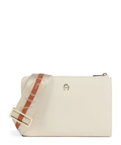 Zita Umhängetasche genarbtes Rindsleder creme