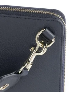 Zita Umhängetasche genarbtes Rindsleder dunkelblau