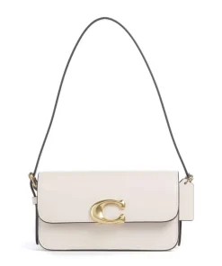 Zoe Schultertasche fein genarbtes Rindsleder creme