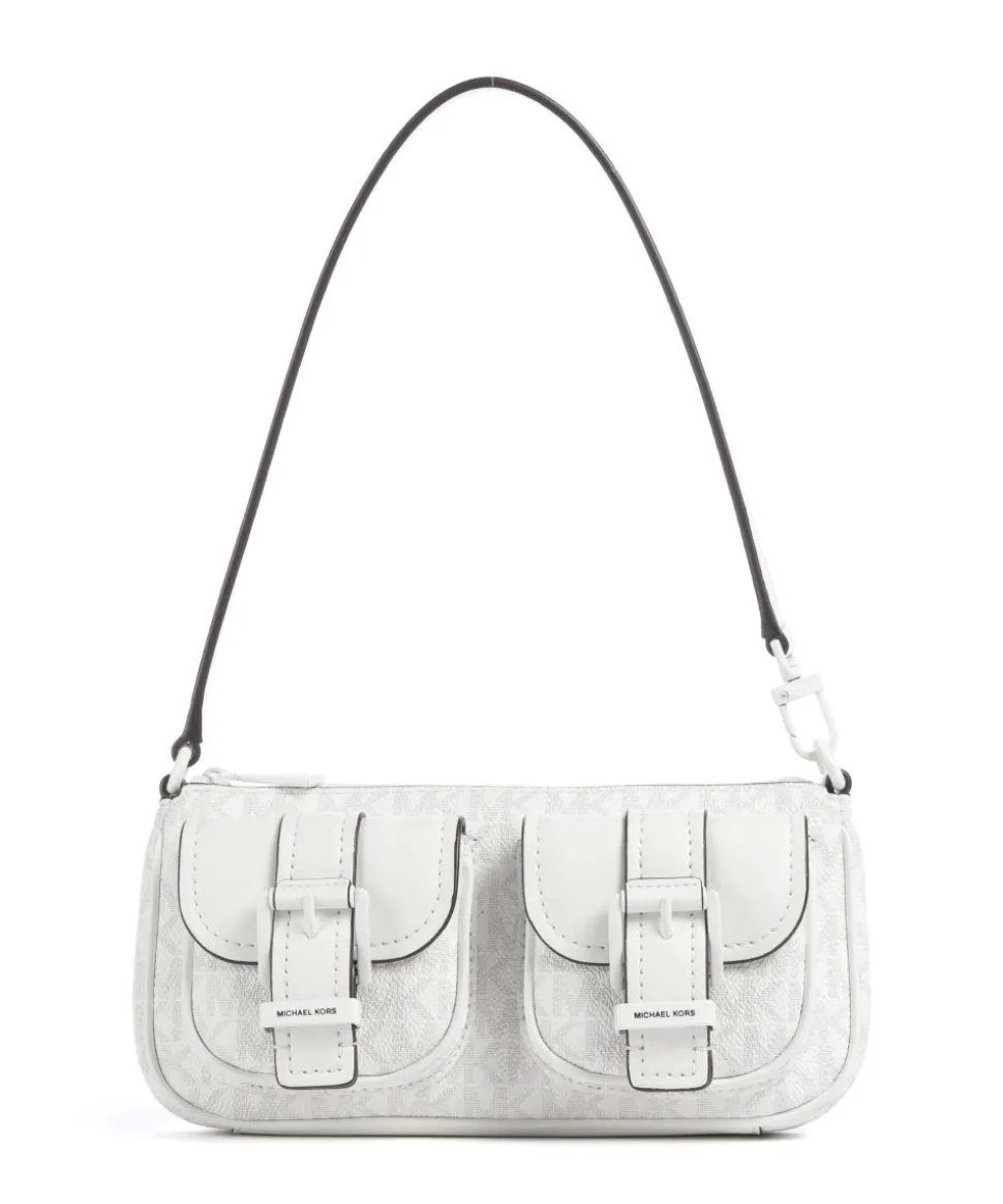 Zoe Small Schultertasche Lederimitat weiß