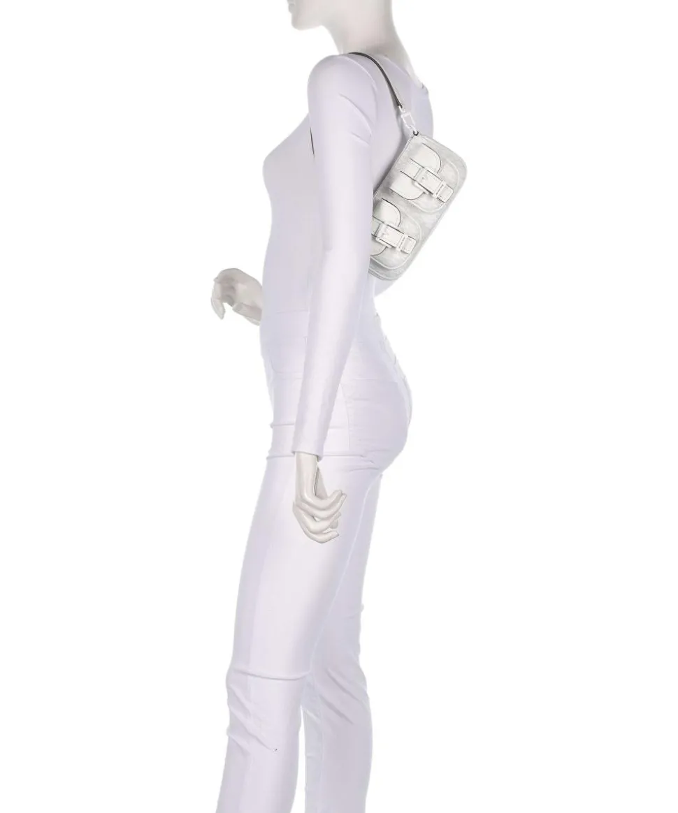 Zoe Small Schultertasche Lederimitat weiß