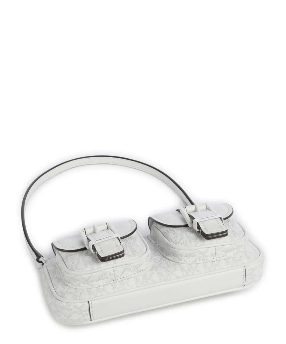 Zoe Small Schultertasche Lederimitat weiß