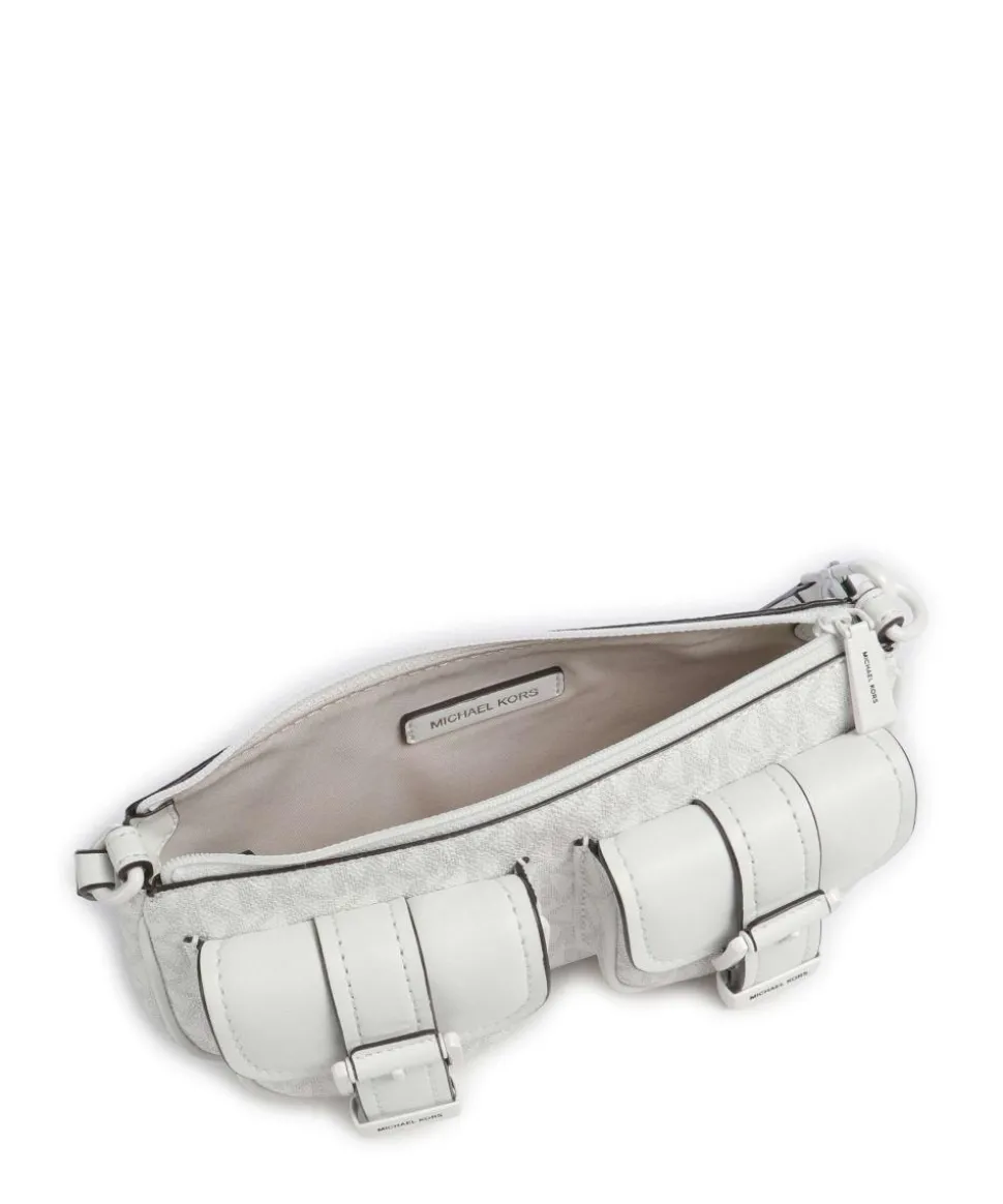 Zoe Small Schultertasche Lederimitat weiß