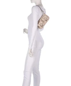 Zoe Small Schultertasche genarbtes Rindsleder altrosa