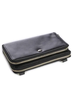 Zulu Geldbörse genarbtes Rindsleder schwarz